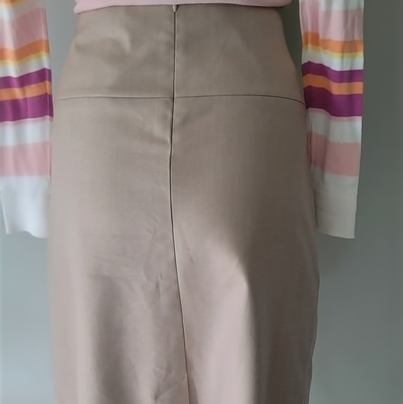 Tristan Neutral Color Midi Skirt Size 10 - Picture 5 of 10